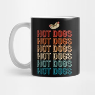 Funny Retro Hot Dog Mug